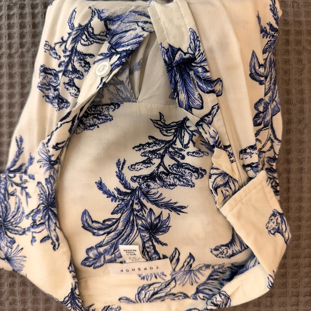 Top Shop Tiger Printed Oversize Shirt